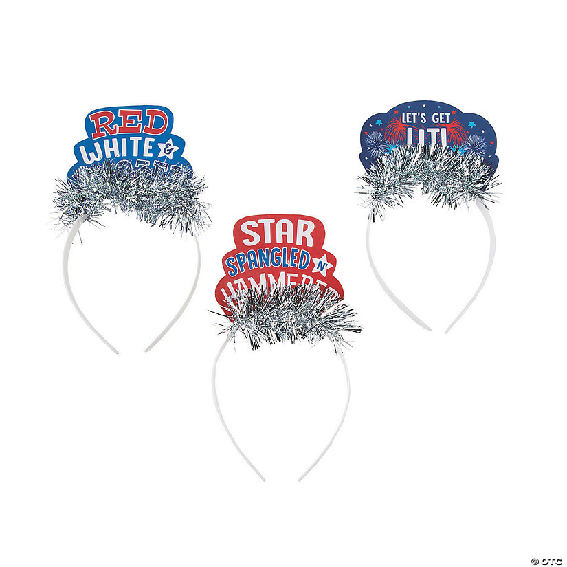 Patriotic Party Headbands - 8 Pc. Image