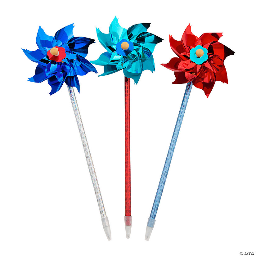 Patriotic Pinwheel Pens - 12 Pc. Image