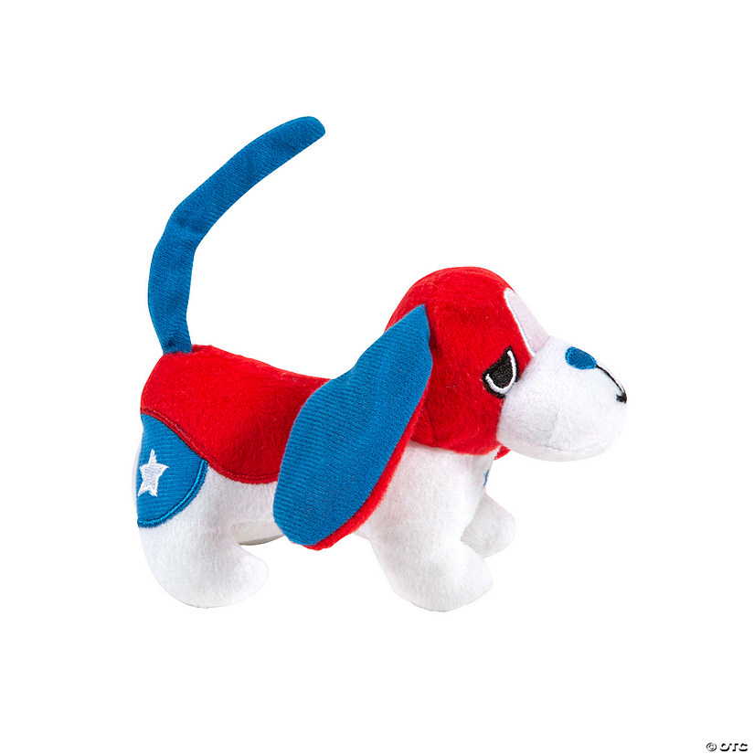 Patriotic Stuffed Dogs - 12 Pc. Image