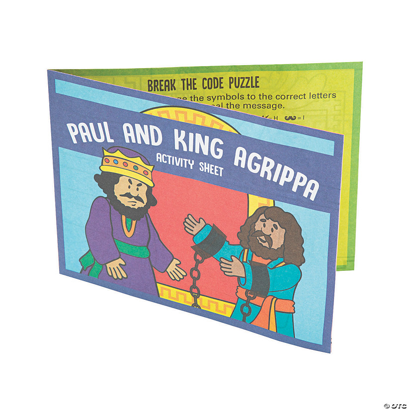 Paul & King Agrippa Activity Sheets - 24 Pc. Image