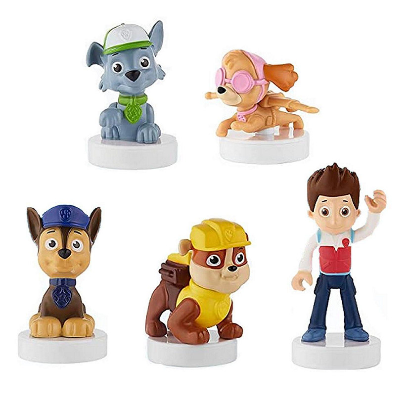 Paw Patrol Characters Stampers 5pk Birthday Cake Toppers Party Favor Figure PMI International Image