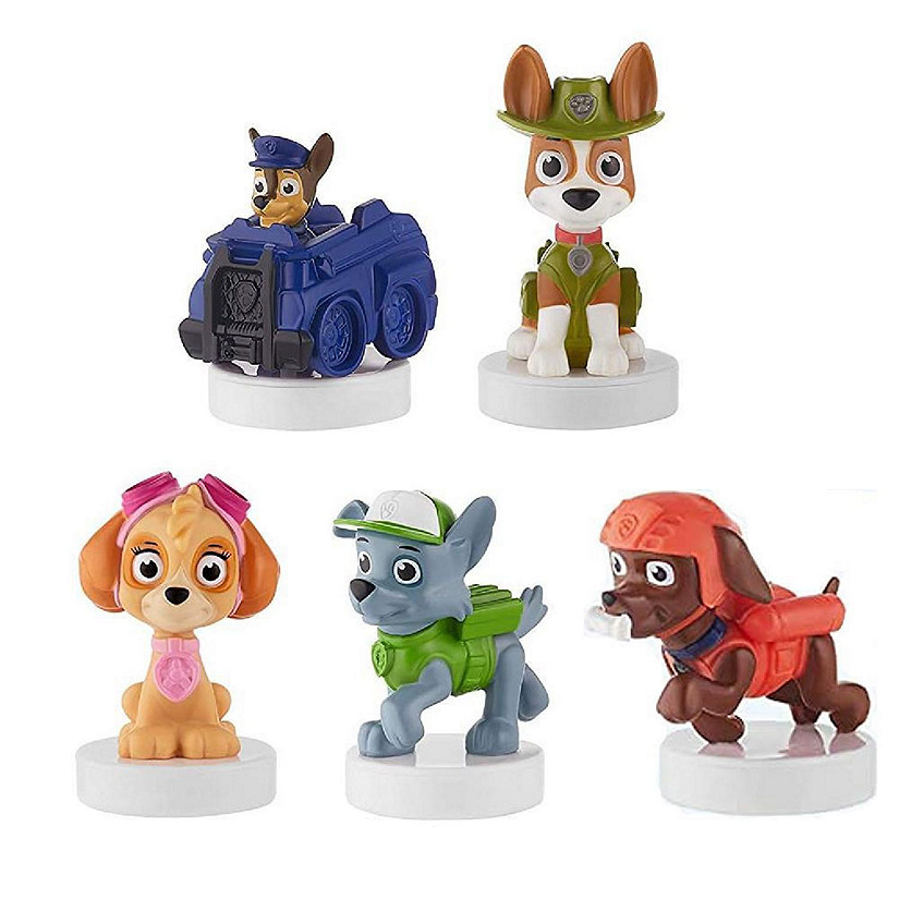 Paw Patrol Characters Stampers 5pk Chase Cruiser Truck Rocky Tracker Figures PMI International Image