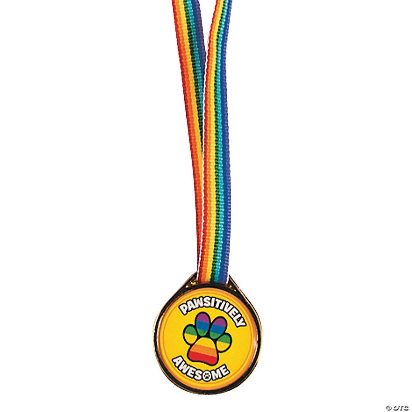 Pawsitively Awesome Award Medals - 12 Pc. Image