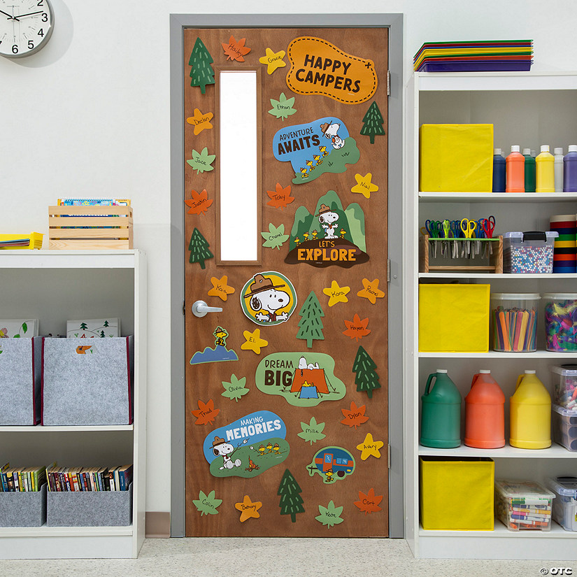 Peanuts<sup>&#174;</sup> Camp Classroom Door Decorating Kit - 48 Pc. Image