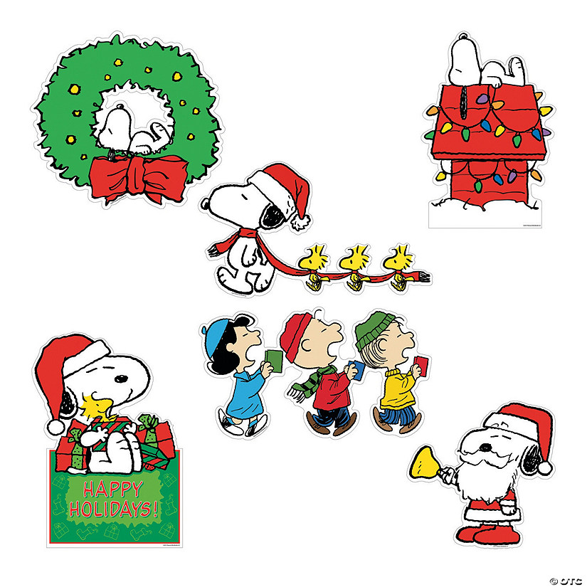 Peanuts<sup>&#174;</sup> Christmas Cutouts - 6 Pc. Image