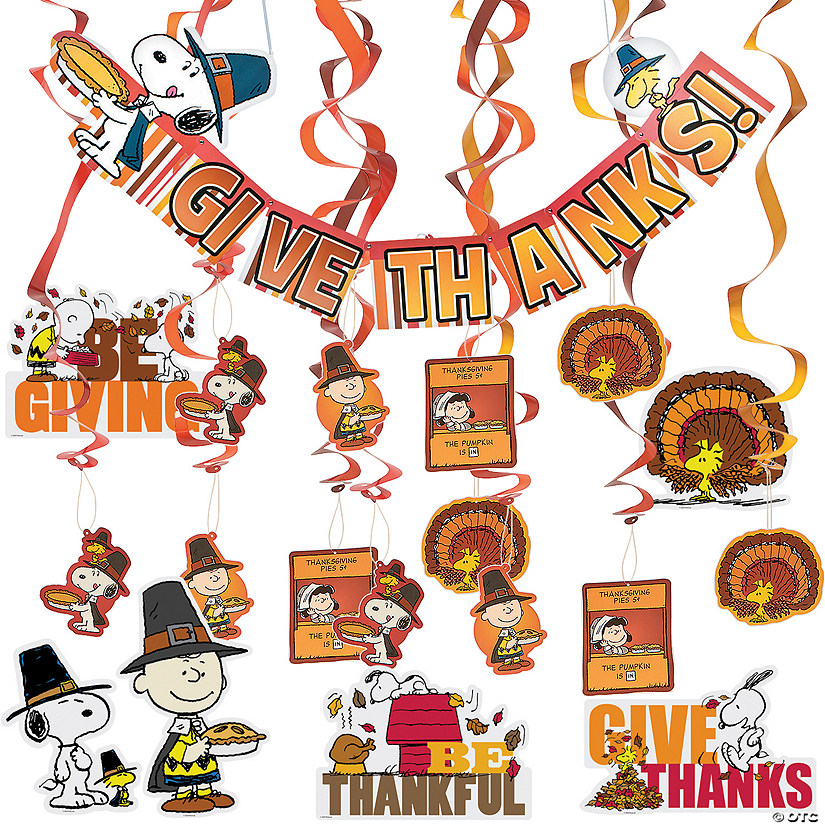 Peanuts <sup>&#174;</sup> Thanksgiving Decorating Kit - 19 Pc. Image