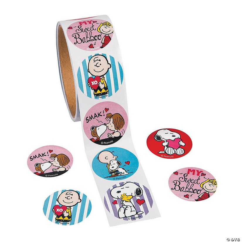 Peanuts&#174; Valentine Sticker Roll - 100 Pc. Image