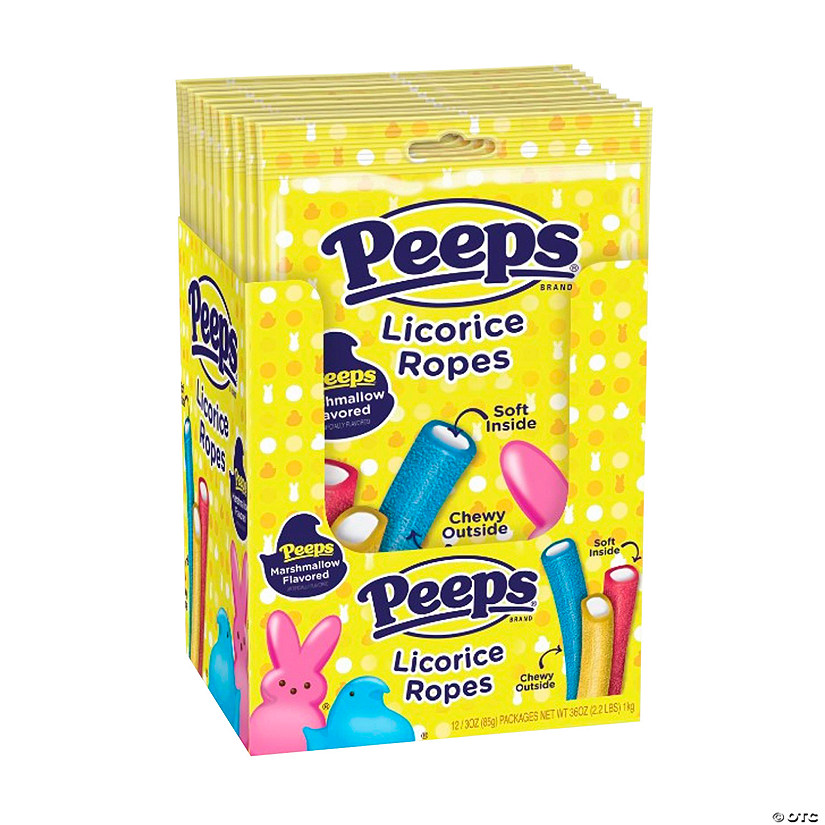 PEEPS<sup>&#174;</sup> Filled Licorice Ropes Packs - 12 Pc. Image