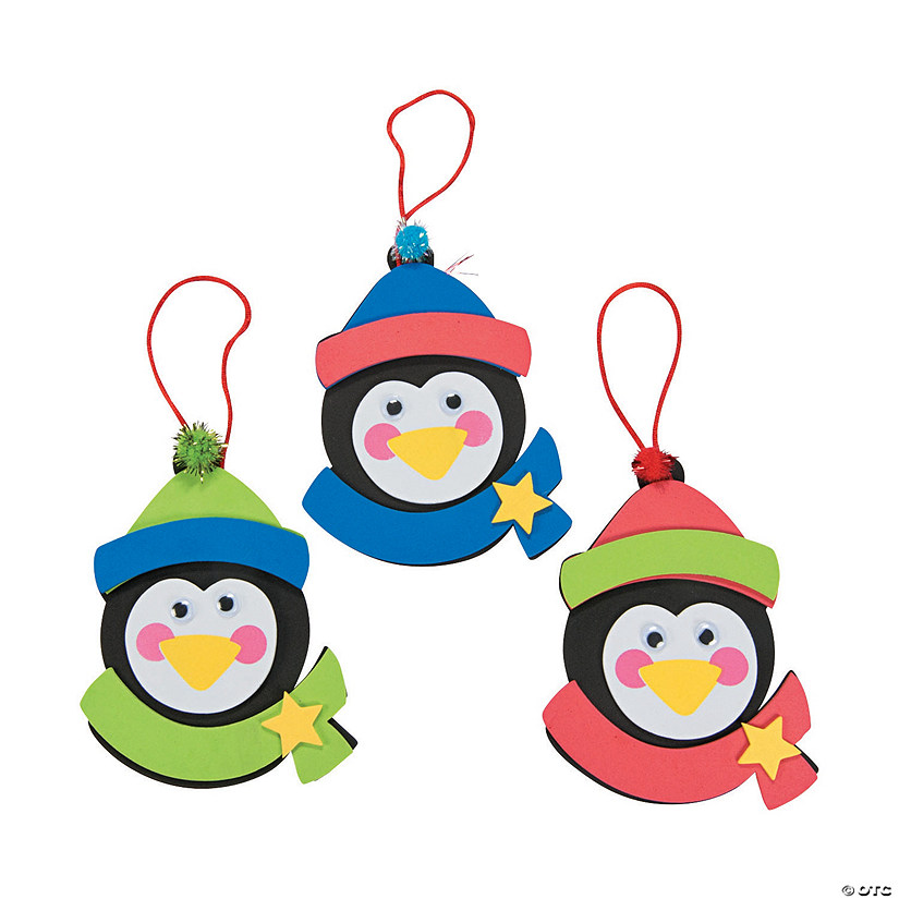 Penguin Christmas Ornament Craft Kit - Makes 12 Image