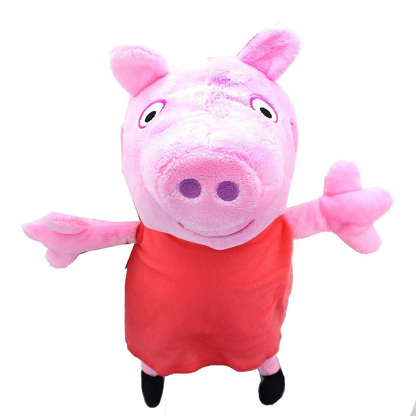 Peppa Pig In Red Dress 13.5 Inch Character Plush Image