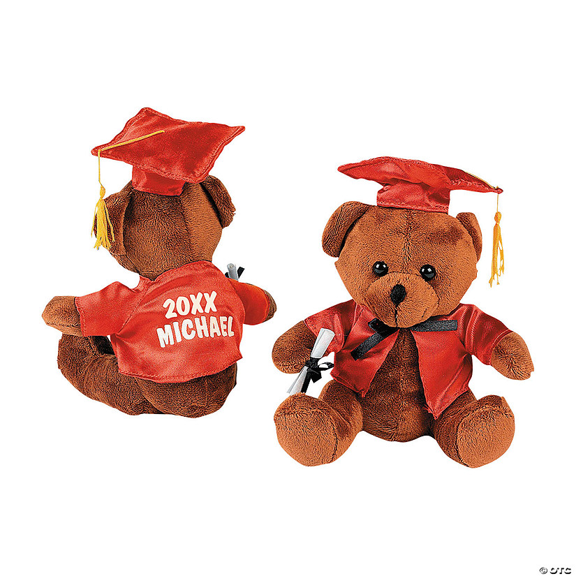 Personalized Graduation Stuffed Bears Image