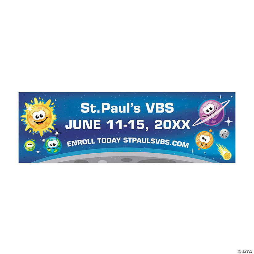 Personalized Outer Space VBS Banner Image