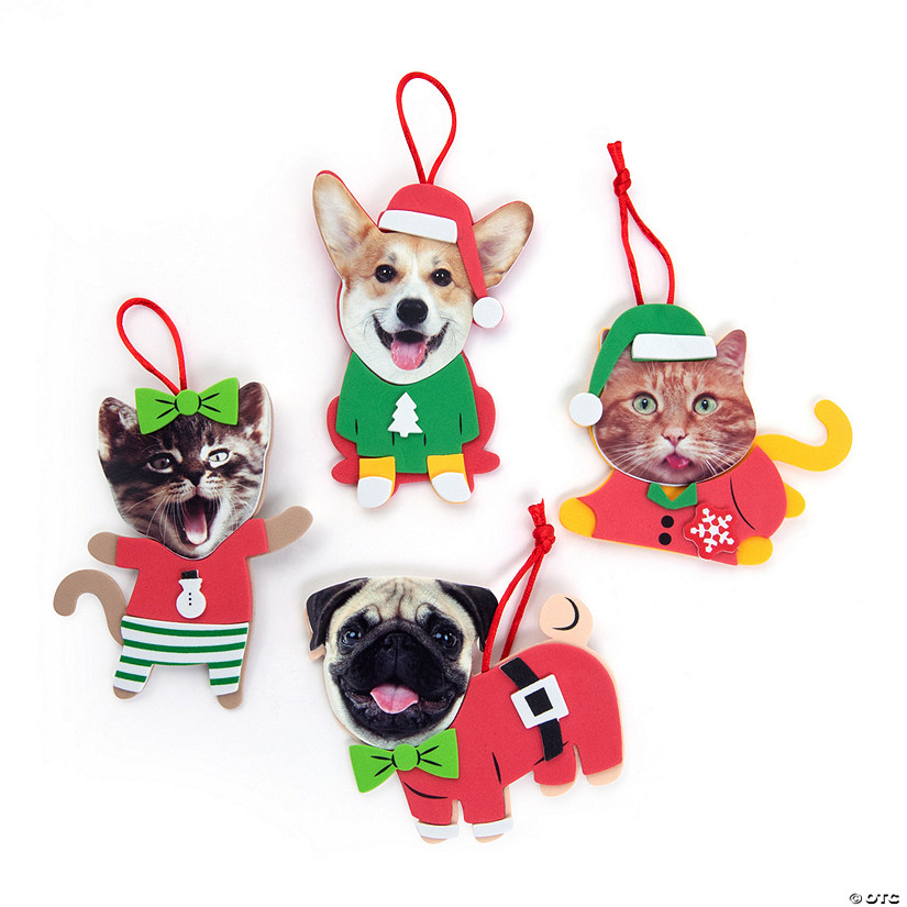 Pets in Christmas PJs Ornament Craft Kit - Makes 12 Image
