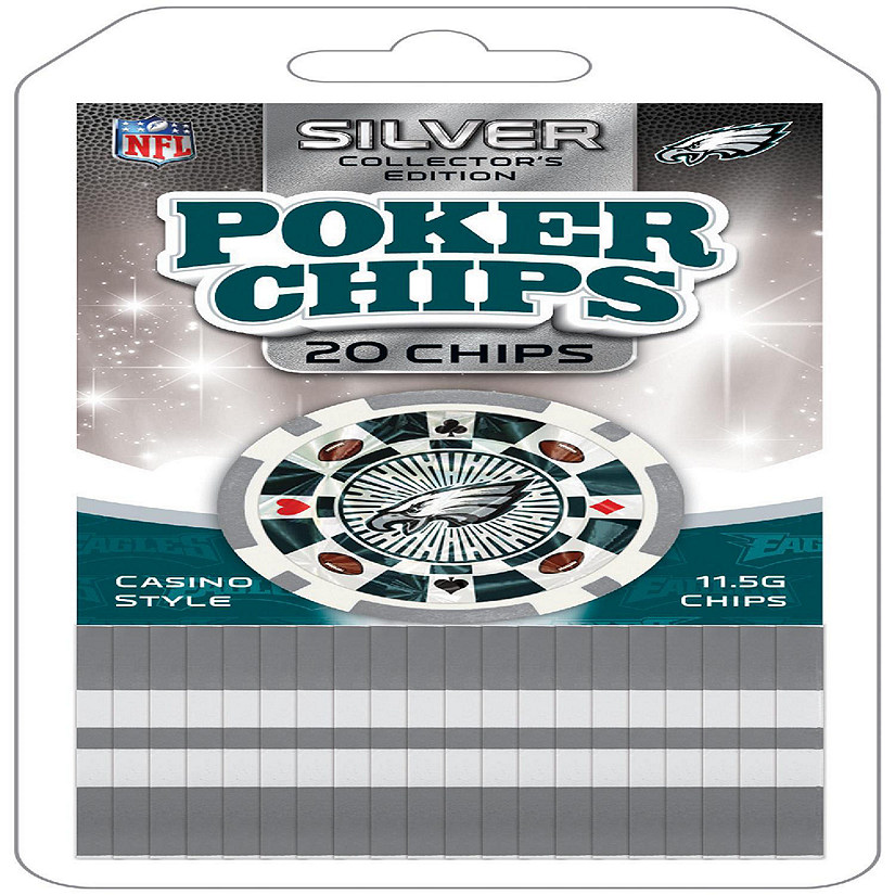 Philadelphia Eagles 20 Piece Poker Chips Image