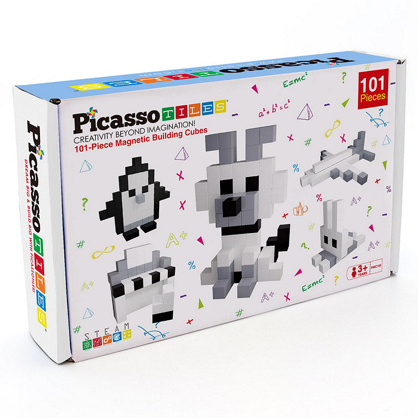 PICASSOTILES 101pc Magnetic Puzzle Cube Set Image
