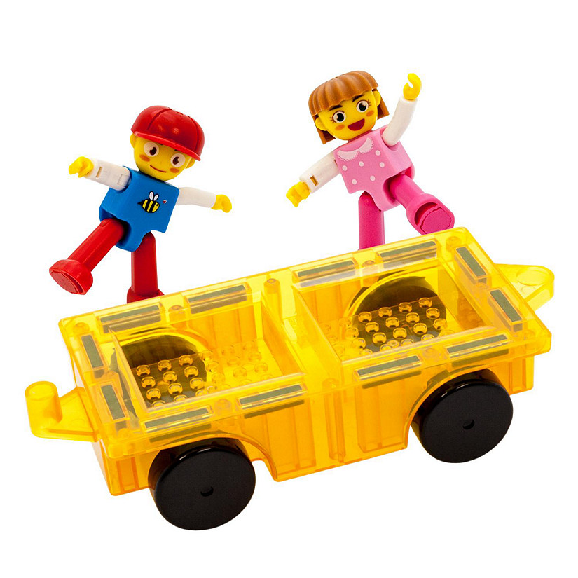 PICASSOTILES Car Truck with 2 Action Figure Character Image