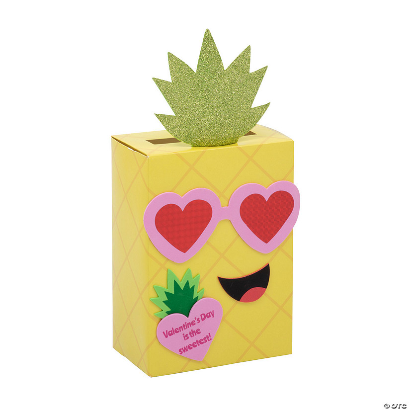 Pineapple Box Valentine&#8217;s Day Craft Kit - Makes 2 Image