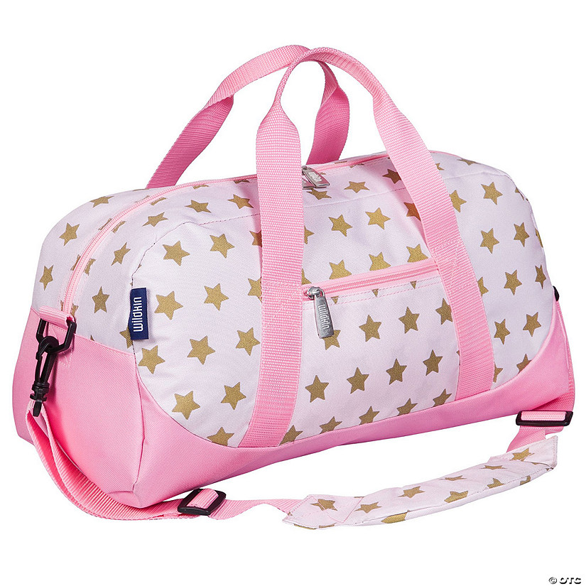 Pink and Gold Stars Overnighter Duffel Bag Image
