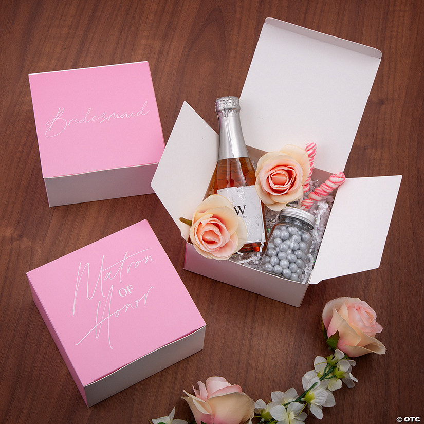 Pink Bachelorette Party Favor Boxes - 12 Pc. Image