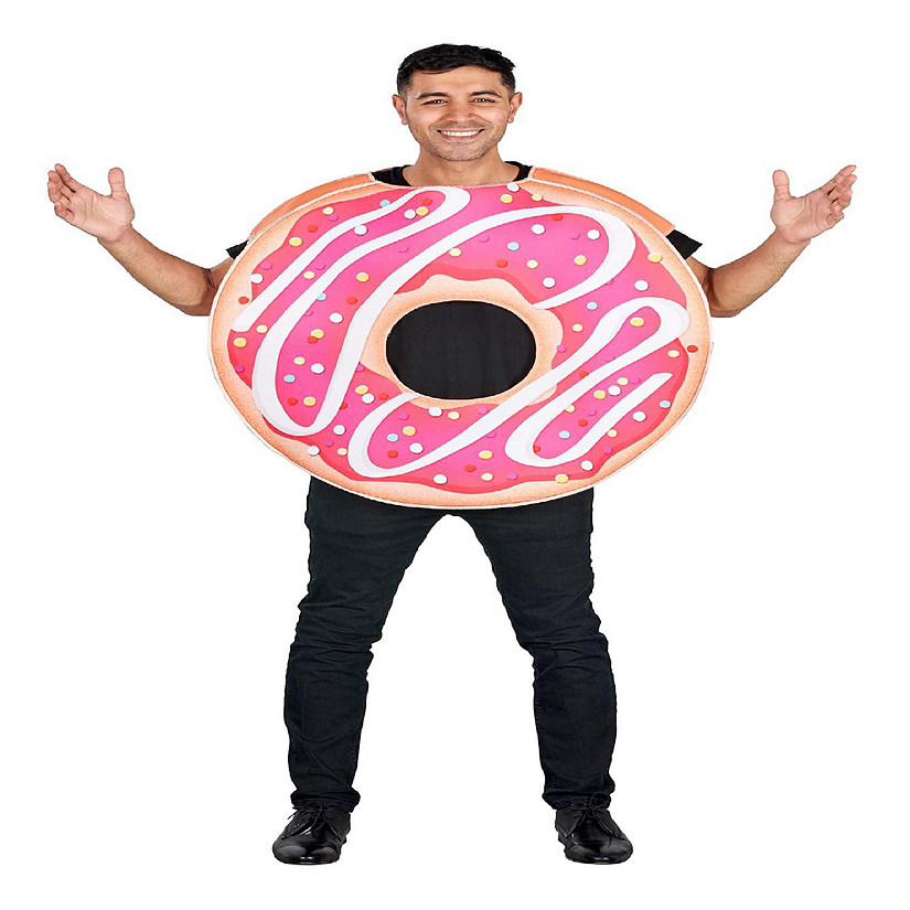 Pink Donut Adult Costume  One Size Image