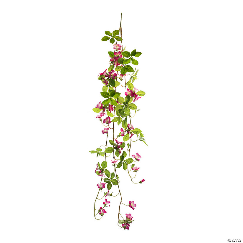 Pink Floral and Foliage Vine (Set of 6) Image