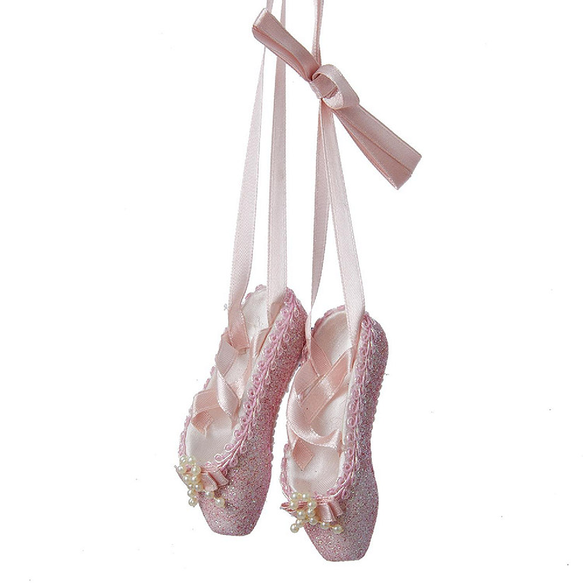 Pink Glitter Ballet Shoes Christmas Tree Ornament T1483 New Image