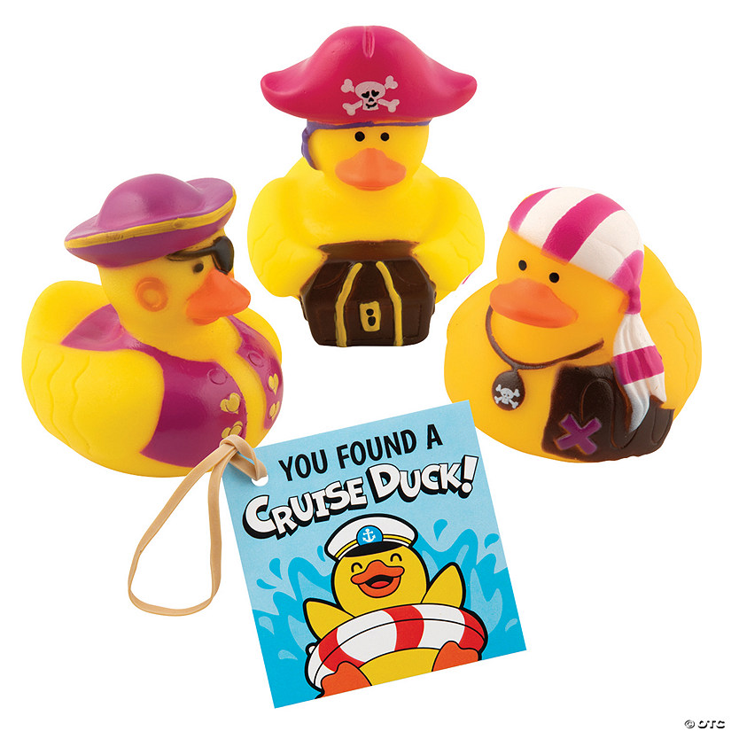 Pink Pirate Cruise Ducks Kit for 12 Image