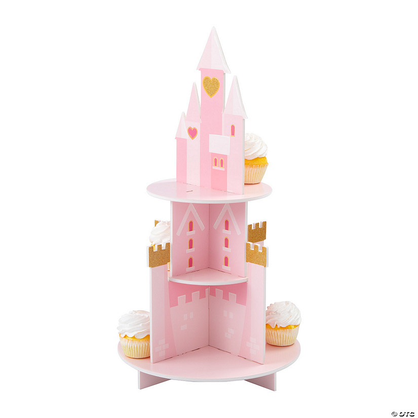 Pink Princess Party Castle Treat Stand Image