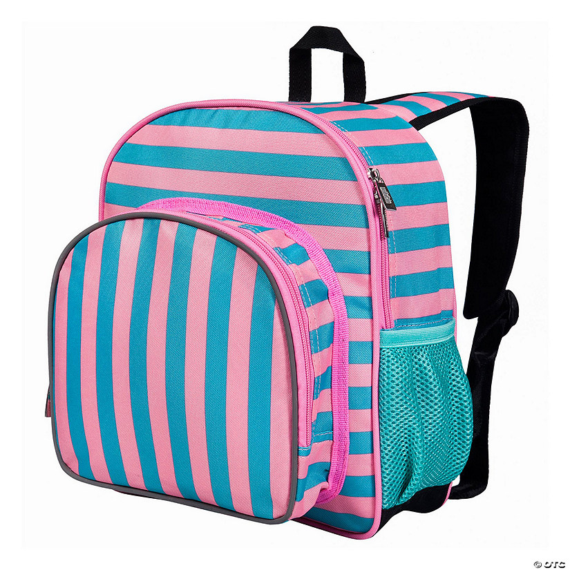 Pink Stripes 12 Inch Backpack Image