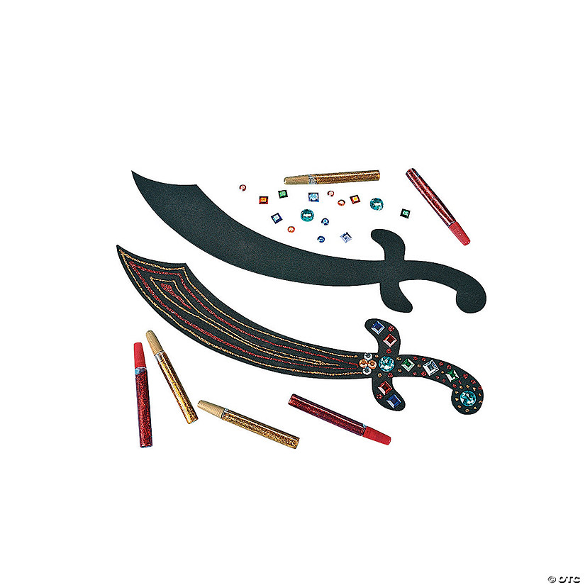 Pirate Sword Craft Kit - Makes 12 Image
