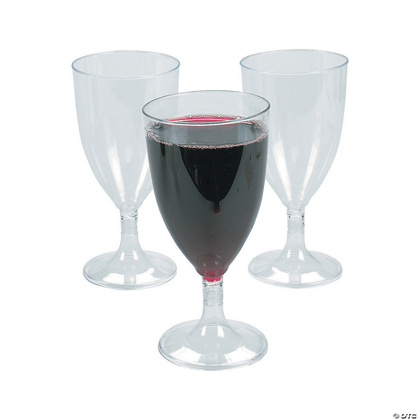 Plastic Wine Glasses - 25 Ct. Image