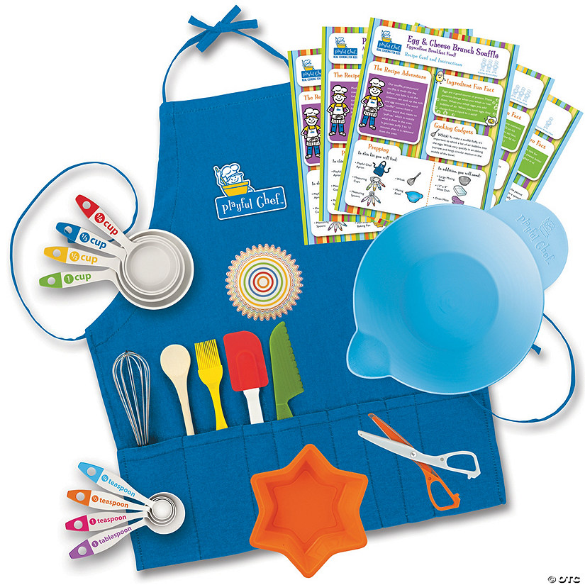 Playful Chef Deluxe Cooking Kit with Blue Apron (Ages 6 and up) Image