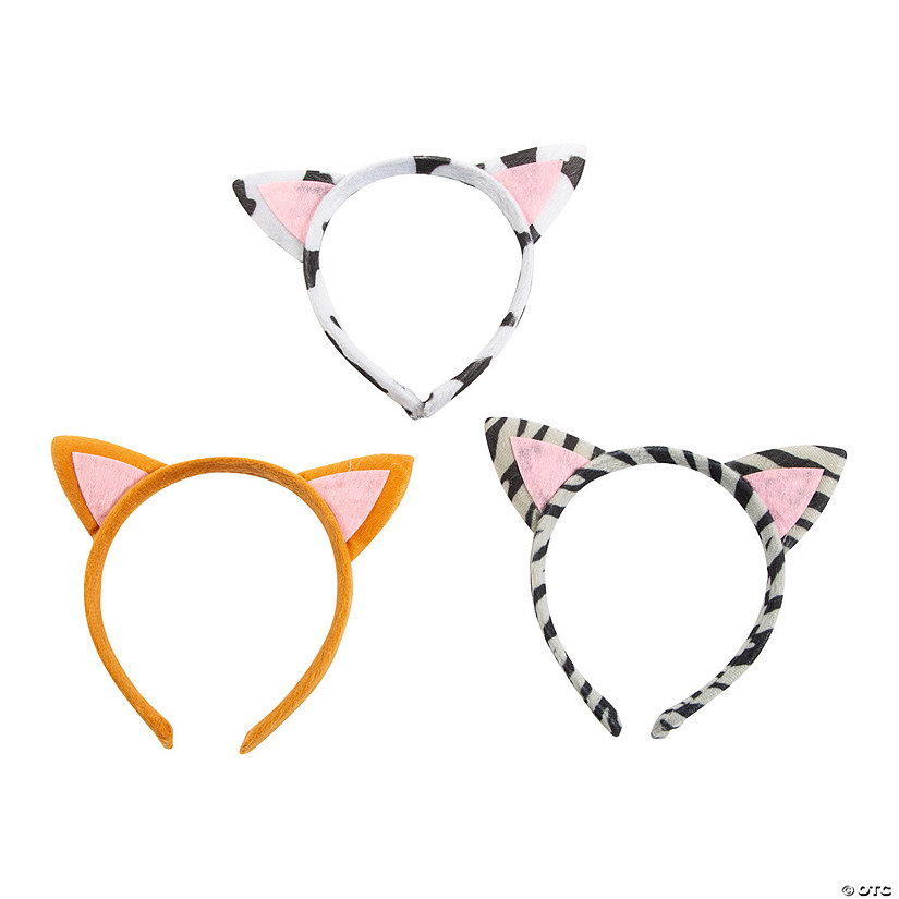 Plush Kitty Ear Headbands - 12 Pc. Image