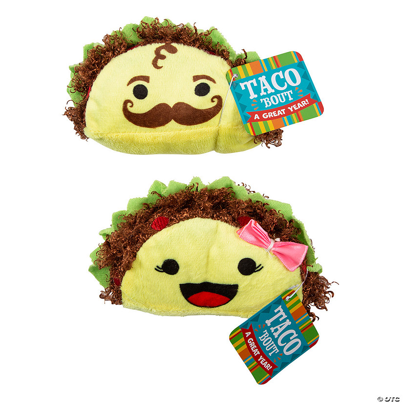 Plush Tacos with End of the Year Card Exchange Kit - 12 Pc. Image