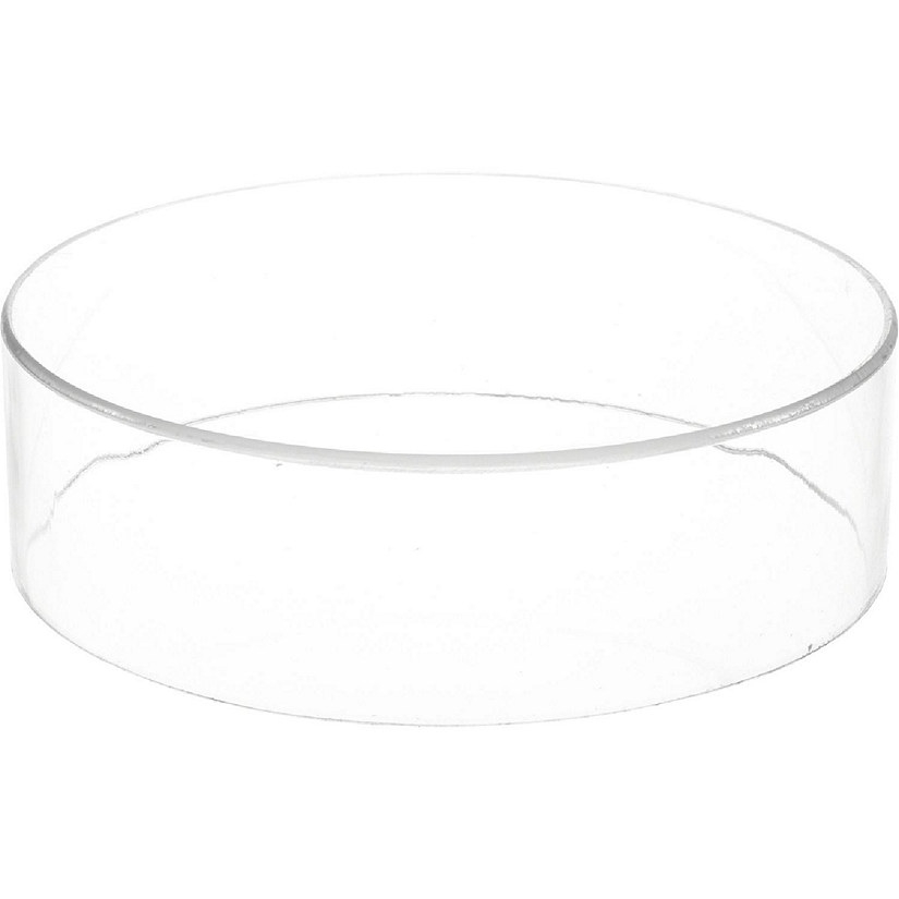 Plymor Clear Acrylic Round Cylinder Display Riser, 3 inches (Height) x 10 inches (Depth) Image