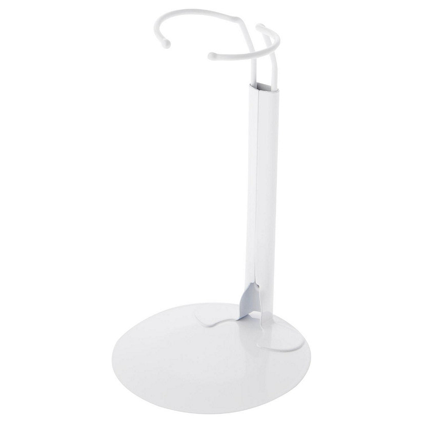 Plymor White Adjustable Doll Stand, fits 10 - 14 inch Dolls or Action Figures Image