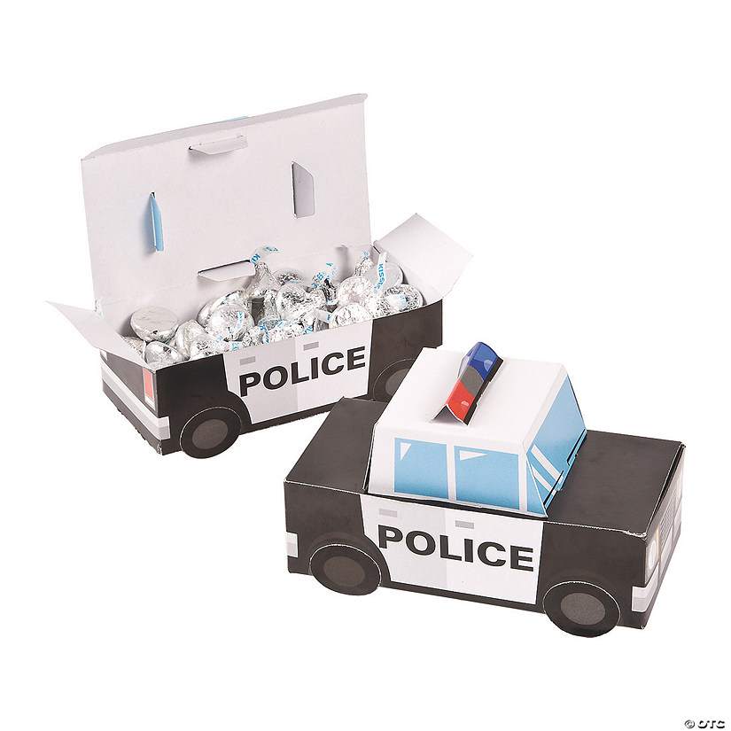 Police Party Favor Boxes - 12 Pc. Image