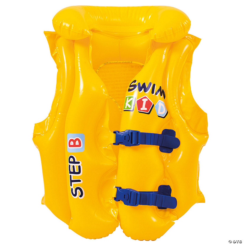 Pool Central 18" Yellow Swim Kid Step B Swimming Pool Training Vest Image