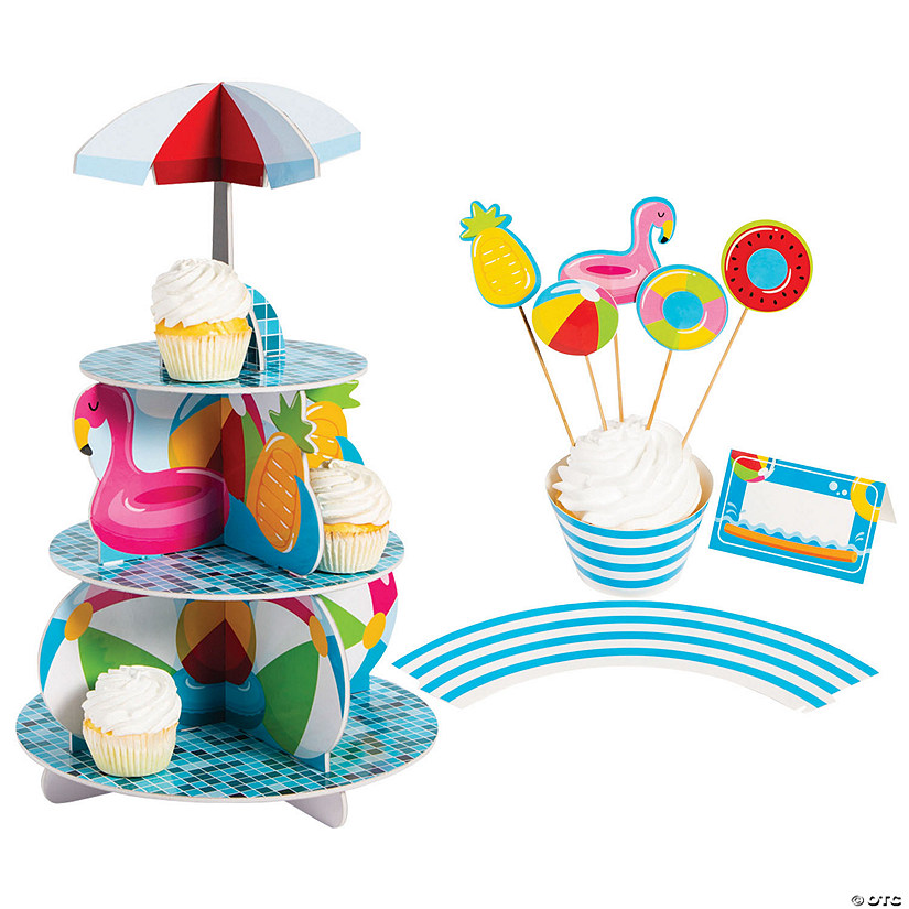 Pool Party Dessert Table Kit - 151 Pc. Image