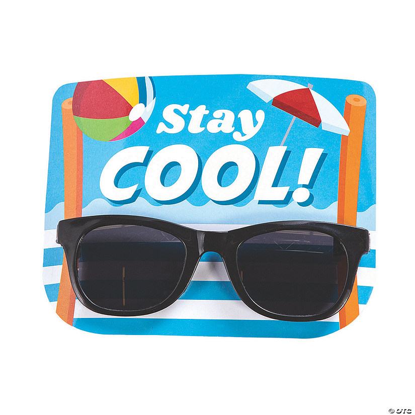 Pool Party Sunglasses with Card - 12 Pc. Image