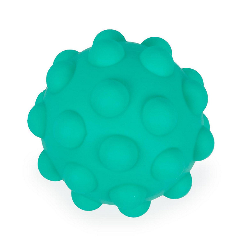 Pop Fidget Toy Pressure Relief Silicone Bubble Popping Game Ball  Teal Image