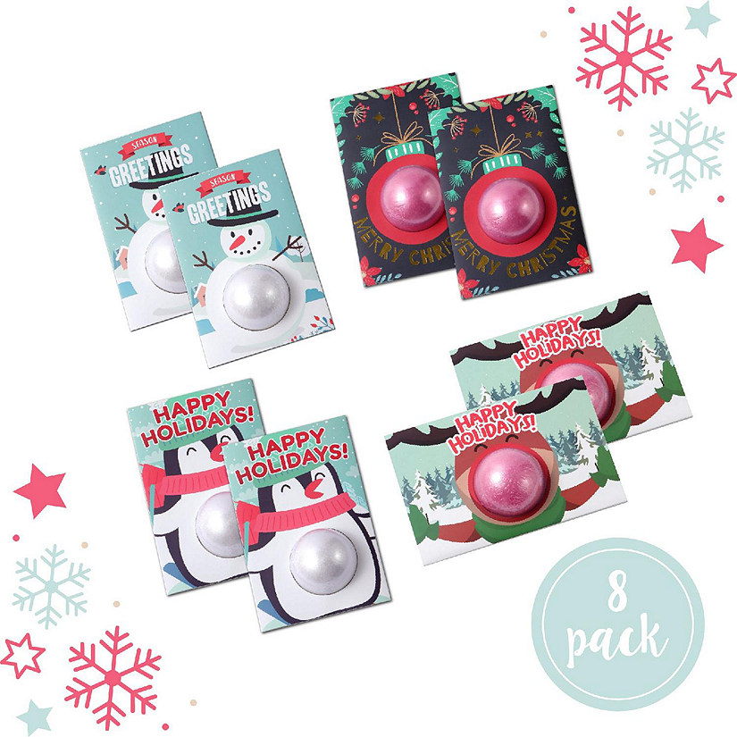 Pop Fizz Designs Christmas Bath Bomb Greeting Cards Image