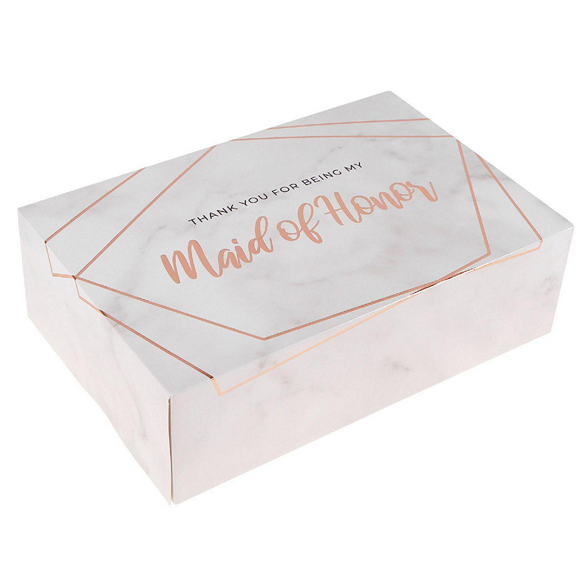 Pop Fizz Designs Marble Thank You for Being My Bridesmaid Box Image