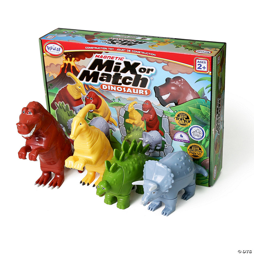 Popular Playthings Magnetic Mix or Match Dinosaurs Image