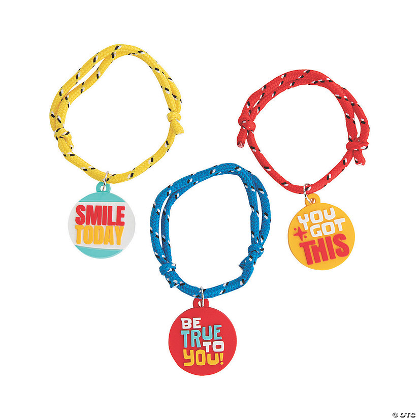 Positive Sayings Rope Bracelets Image