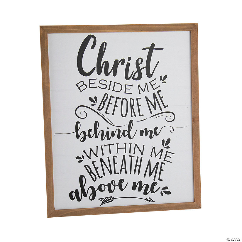 Positively Simple Christ Beside Me Sign Image