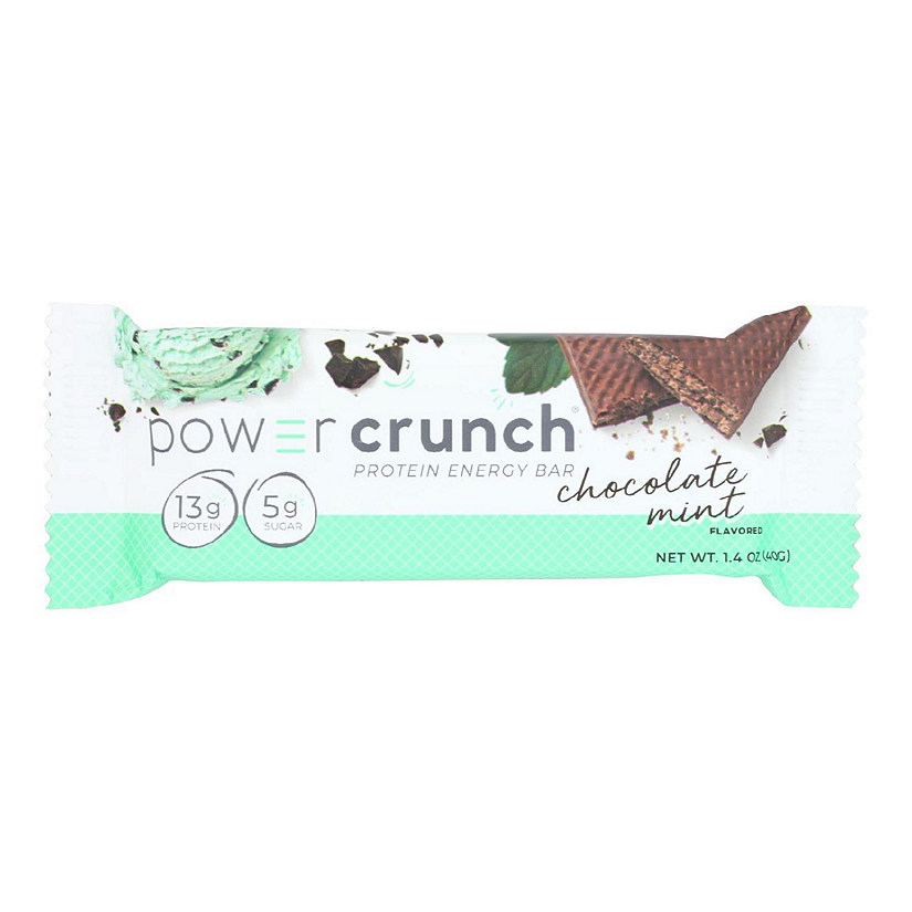Power Crunch Protein Bars - Chocolate Mint Original - 40 grm - Case of 12 Image