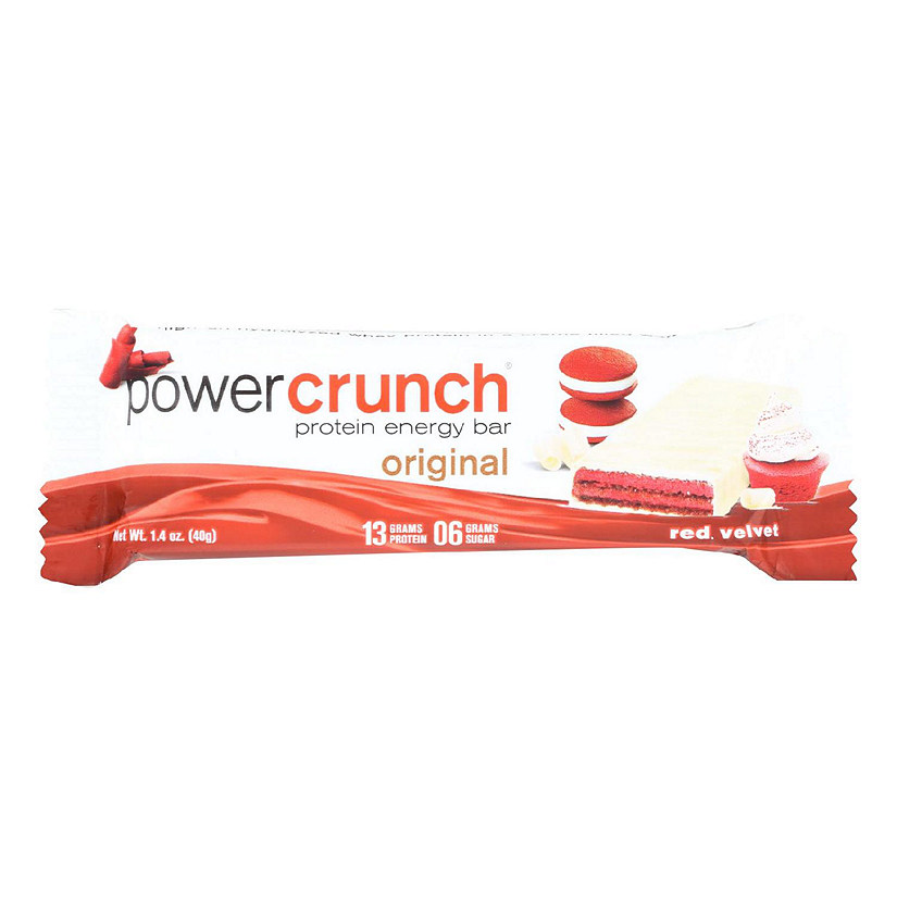 Power Crunch Protein Energy Bar Red Velvet - Case of 12 - 1.4 OZ Image