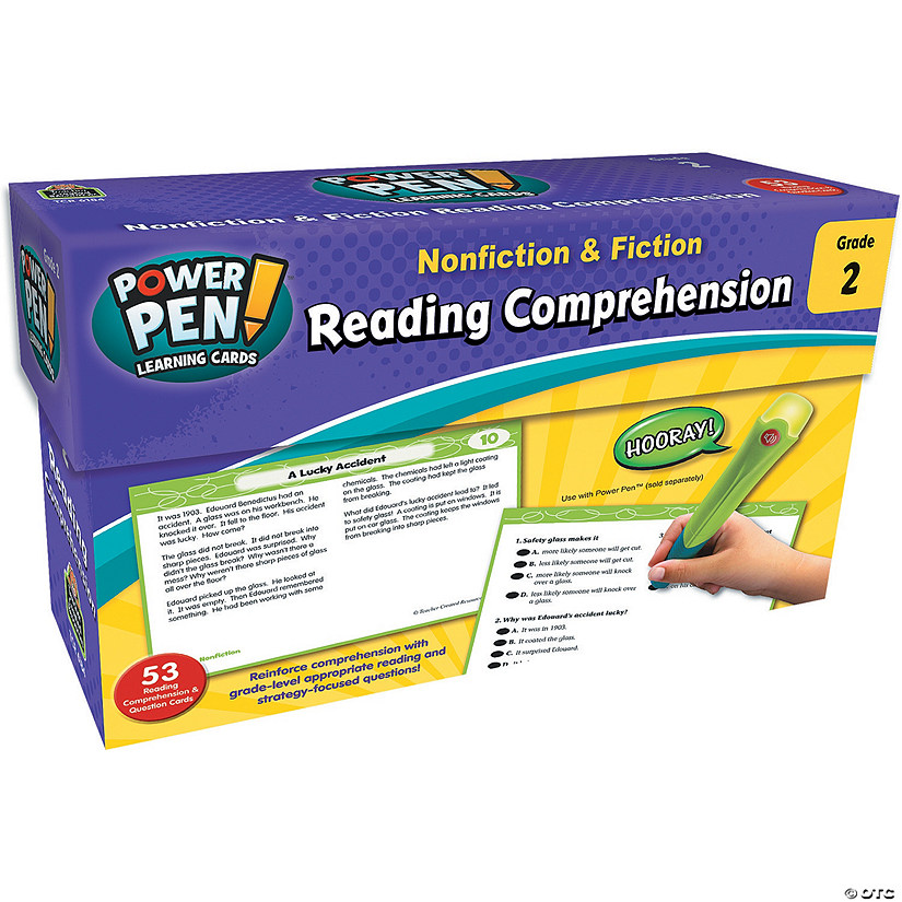 Power Pen Reading Comprehension Cards: Grade 2 Image
