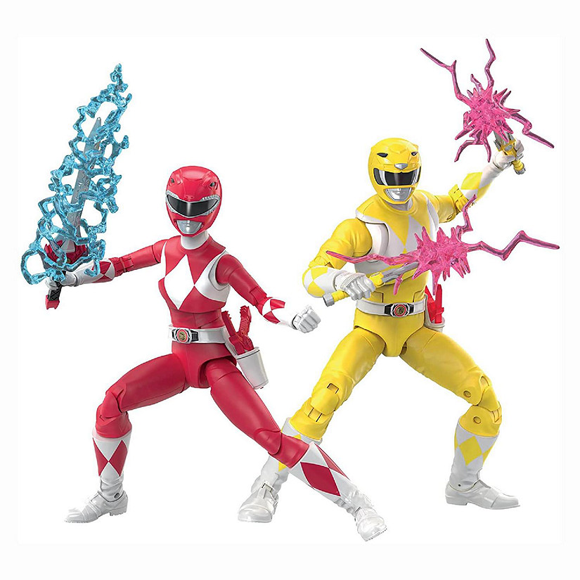 Power Rangers 6 Inch Figure 2 Pack  Swap Yellow and Red Ranger Image